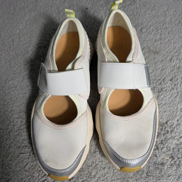 Sorel Comfort Kinetic Impact ll Mary Jane Sneakers Sea Salt, Gum Women's 7 NEW - Picture 2 of 6